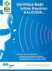 Gürültüye Bağlı İşitme Kayıpları Kalıcıdır 50X70 CM 3MM DEKOTA LEVHA