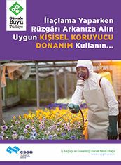 İlaçlama Yaparken Rüzgarı Arkanıza Alın Uygun Kişisel Koruyucu Donanım Kullanın 50X70 CM 3MM DEKOTA LEVHA