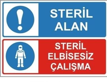Steril Alan-Steril Elbisesiz Çalışma 35x50 cm Dekota (Forex) 3mm