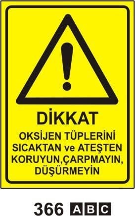 Dikkat Oksijen Tüplerini Sıcaktan ve Ateşten Koruyun