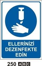 Ellerinizi Dezenfekte edin 25x35 cm Saç (Galvaniz) 0,50mm