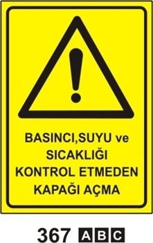 Basınçlı Suyu ve Sıcaklığı Kontrol Etmeden Kapağı Açma 25x35 cm Saç (Galvaniz) 0,50mm