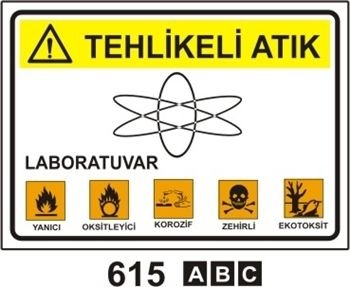 Tehlikeli Atık 50x70 cm Saç (Galvaniz) 0,50mm