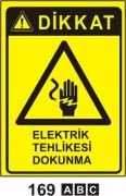 Elektrik Tehlikesi Dokunma 35X50 STİCKER