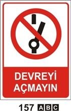 Devreyi Açmayın 25x35 cm Saç (Galvaniz) 0,50mm