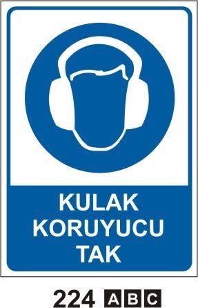 Kulak Koruyucu Tak 25x35 cm Pvc Levha 0,50 mm