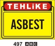 Asbest 25X35 STİCKER