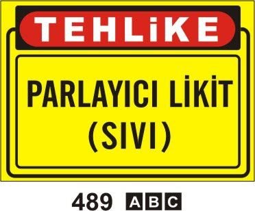 Parlayıcı Likit Sıvı 35X50 STİCKER