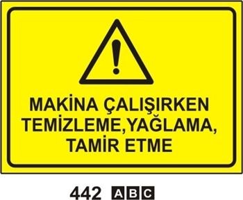 Makina Çalışırken Temizleme Yağlama Tamir Etme 25x35 cm Saç (Galvaniz) 0,50mm