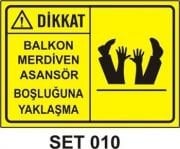 Balkon Merdiven Asansör Boşluğuna Yaklaşma