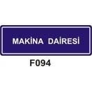 Makina Dairesi 10x15 cm Sticker (Yapışkanlı) Etiket