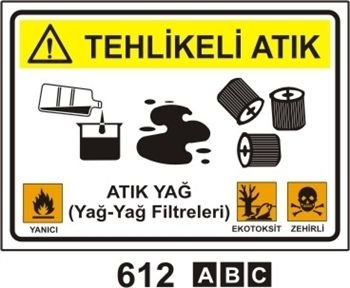 Tehlikeli Atık 50x70 cm Dekota (Forex) 3mm