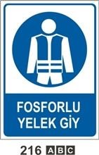 Fosforlu Yelek Giy 50x70 cm Saç (Galvaniz) 0,50mm