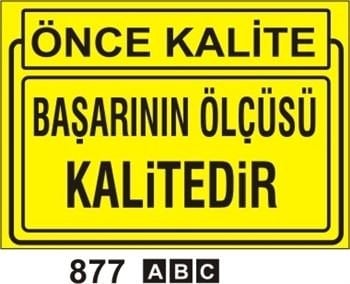 Önce Kalite 25x35 cm Sticker (Yapışkanlı) Etiket