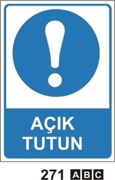 Açık Tutun 35x50 cm Sticker (Yapışkanlı) Etiket