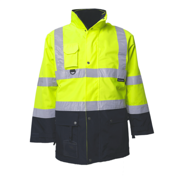Blacksafe 300D Oxford 5+1 Sarı Lacivert Reflektörlü Parka