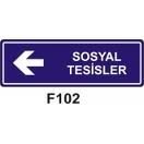 Sosyal Tesisler 10x15 cm Sticker (Yapışkanlı) Etiket
