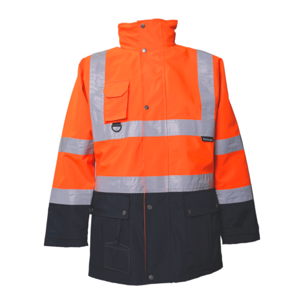 Blacksafe 300D Oxford 5+1 Turuncu Lacivert Reflektörlü Parka