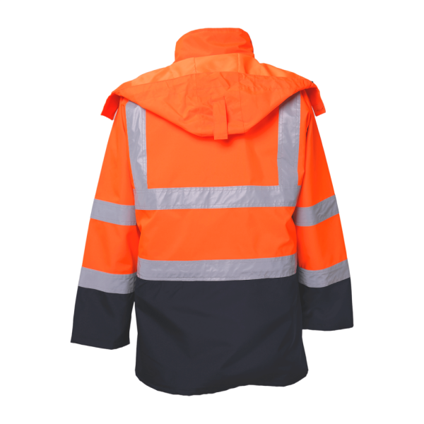 Blacksafe 300D Oxford 5+1 Turuncu Lacivert Reflektörlü Parka