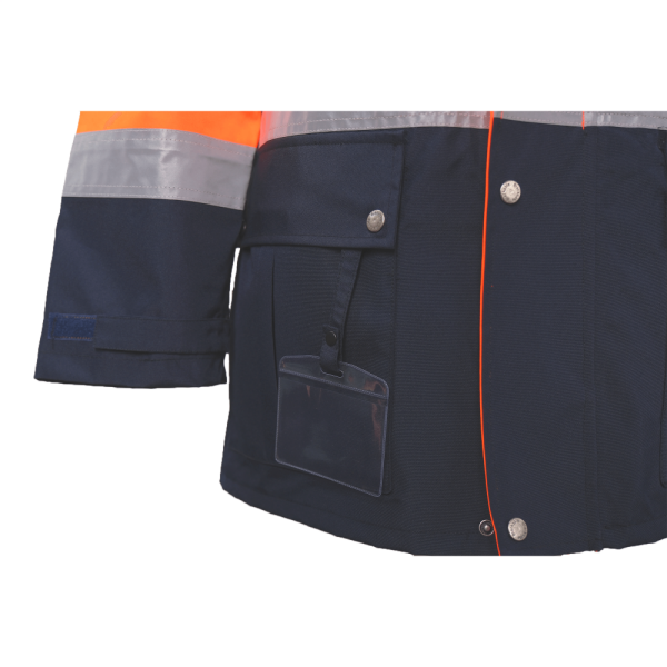 Blacksafe 300D Oxford 5+1 Turuncu Lacivert Reflektörlü Parka