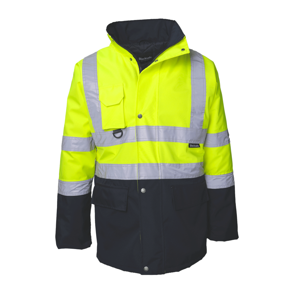 Blacksafe Reflektörlü Sarı Lacivert Parka 2XL