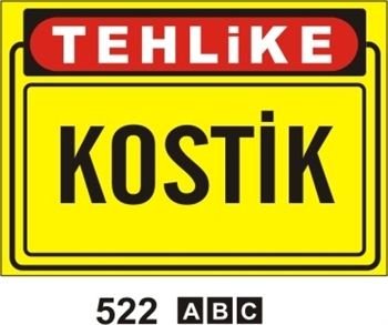 Kostik 35x50 cm Sticker (Yapışkanlı) Etiket