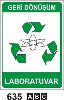 Laboratuvar 35x50 cm Sticker (Yapışkanlı) Etiket