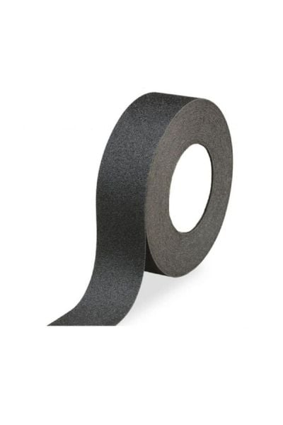 Kaydırmaz Zımparalı Bant 5 x 25 Metre Siyah