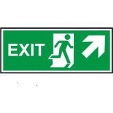 Exit Fotolümenli Sağ Yukarı Çapraz 8X19,5 CM DEKOTA ÜSTÜ FOTOLÜMEN