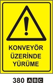 Konveyör Üzerinde Yürüme 35x50 cm PVC(Plastik) 0,50mm