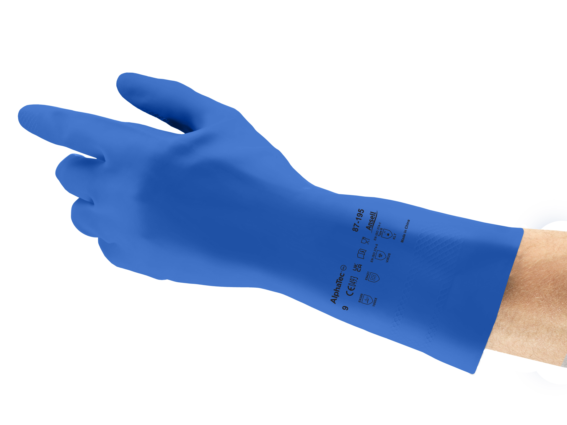 Ansell AlphaTec® 87-195 Gıda Uyumlu Lateks İş Eldiveni