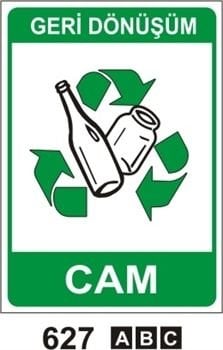 Cam 35x50 cm Sticker (Yapışkanlı) Etiket