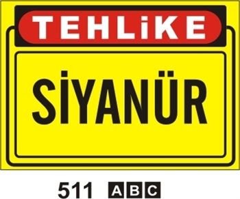 Siyanür 25x35 cm Sticker (Yapışkanlı) Etiket