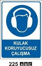 Kulak Koruyucusuz Çalışma 25x35 cm Saç (Galvaniz) 0,50mm