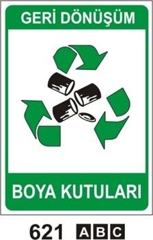 Boya Kutuları 25x35 cm Sticker (Yapışkanlı) Etiket