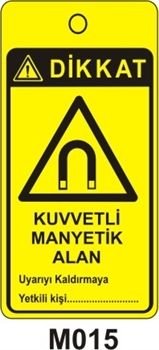 KUVVETLİ MANYETİK ALAN 7.5x15 cm Mıknatızlı Levha