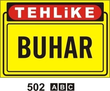 Buhar 25x35 cm Sticker (Yapışkanlı) Etiket