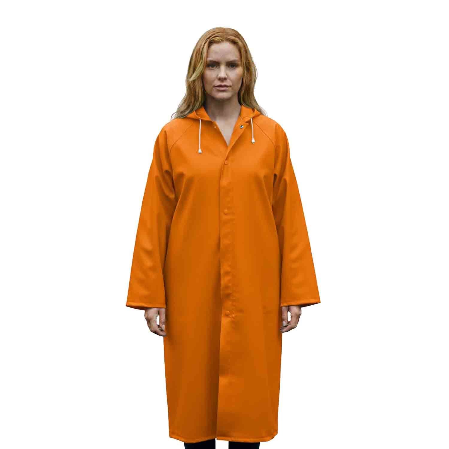 Balıkçı Uzun Yağmurluk Turuncu Renk