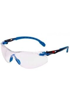 3M Solus S1101 SGAF-EU Mavi Siyah Kenar Şeffaf Gözlük