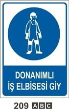 Donanımlı İş elbisesi Giy 35x50 cm PVC(Plastik) 0,50mm