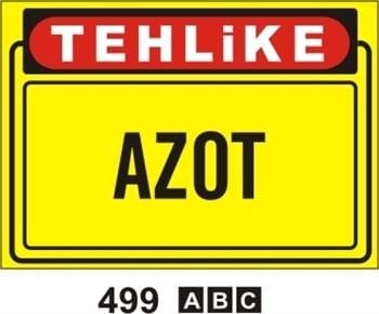 Azot 25x35 cm Sticker (Yapışkanlı) Etiket