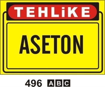 Aseton 25x35 cm Sticker (Yapışkanlı) Etiket
