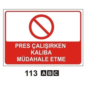 PRES ÇALIŞIRKEN KALIBA MÜDAHALE ETME