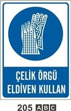 Çelik Örgü Eldiven Giy 25x35 cm Saç (Galvaniz) 0,50mm