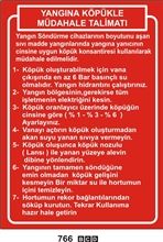 Yangına Köpükle Müdehale Talimatı 25x35 cm PVC (Plastik) 0,50mm