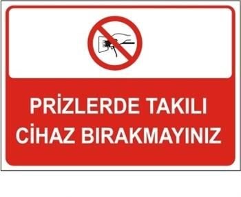 Prize Takılı Cihaz Bırakmayın 35x50 cm PVC (Plastik) 0.50 mm