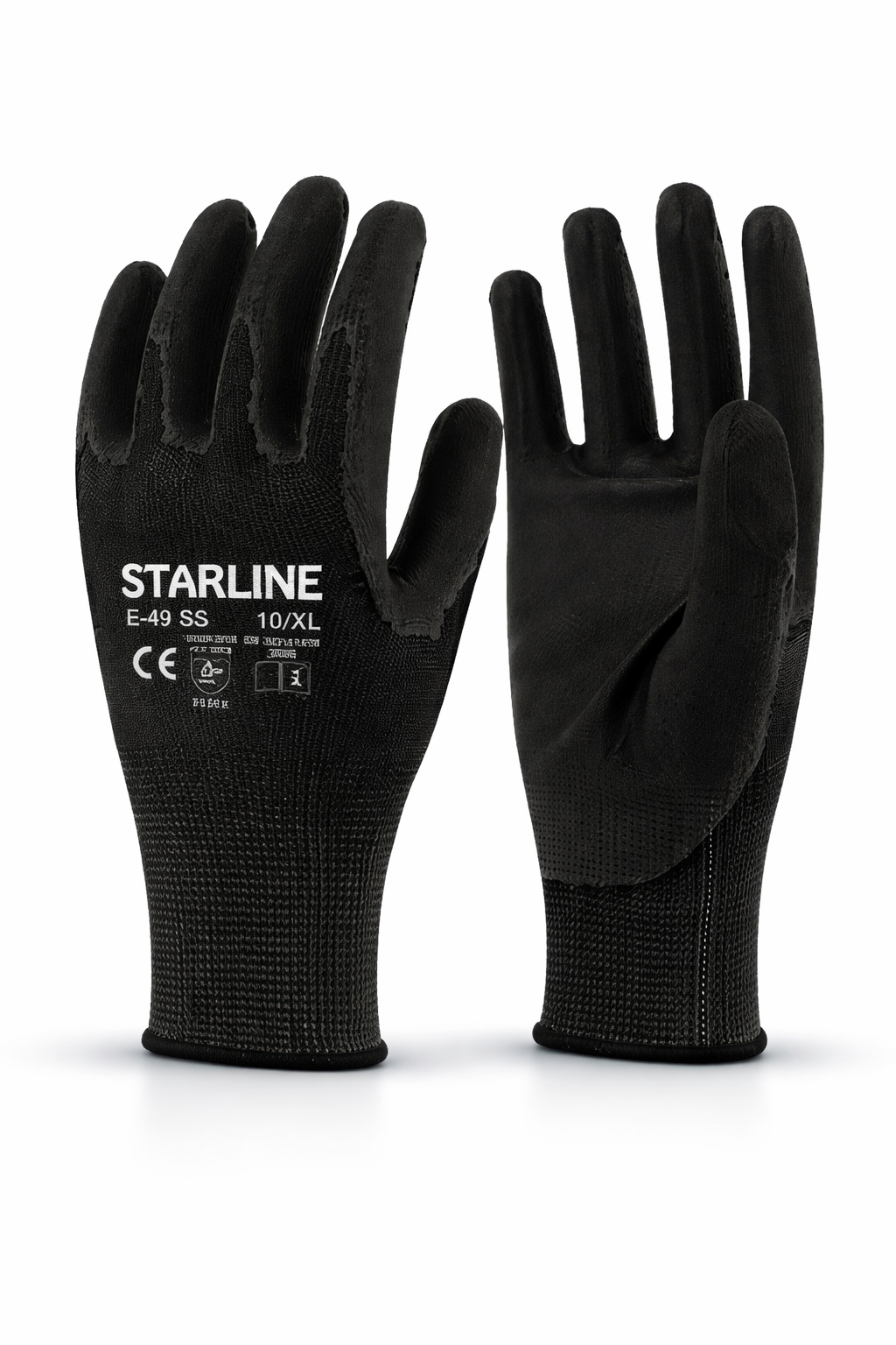 Starline E-49 Siyah PU Eldiven - 12li Paket