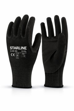 Starline E-49 Siyah PU Eldiven - 12li Paket