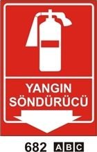 Yangın Söndürücü 50x70 cm Saç (Galvaniz) 0,50mm