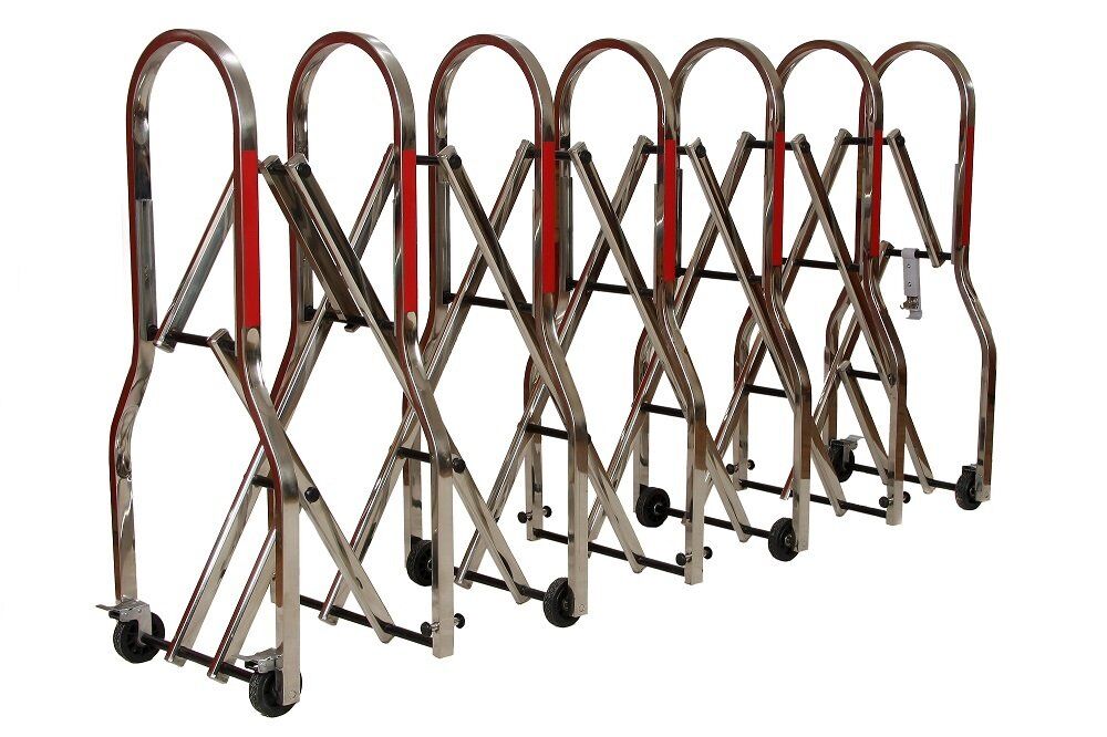 Paslanmaz Çelik Akordion Bariyer 4 metre